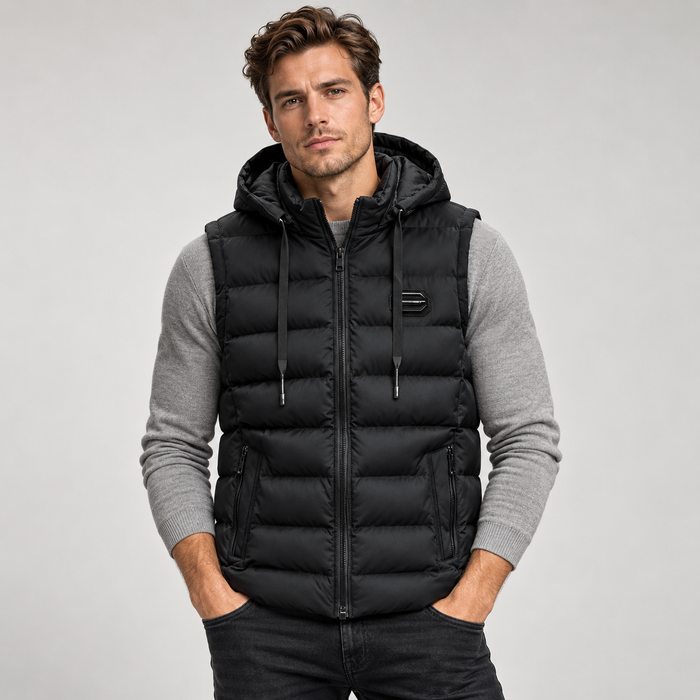 Men's Insulated Hooded Puffer Gilet