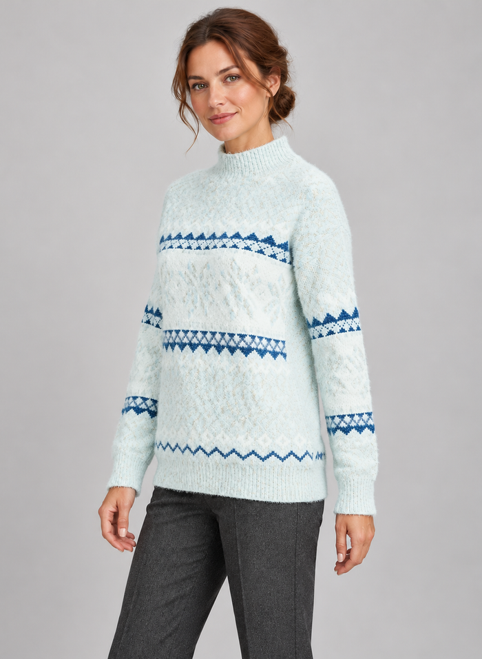 Women’s Christmas Jumper With Fair Isle Pattern