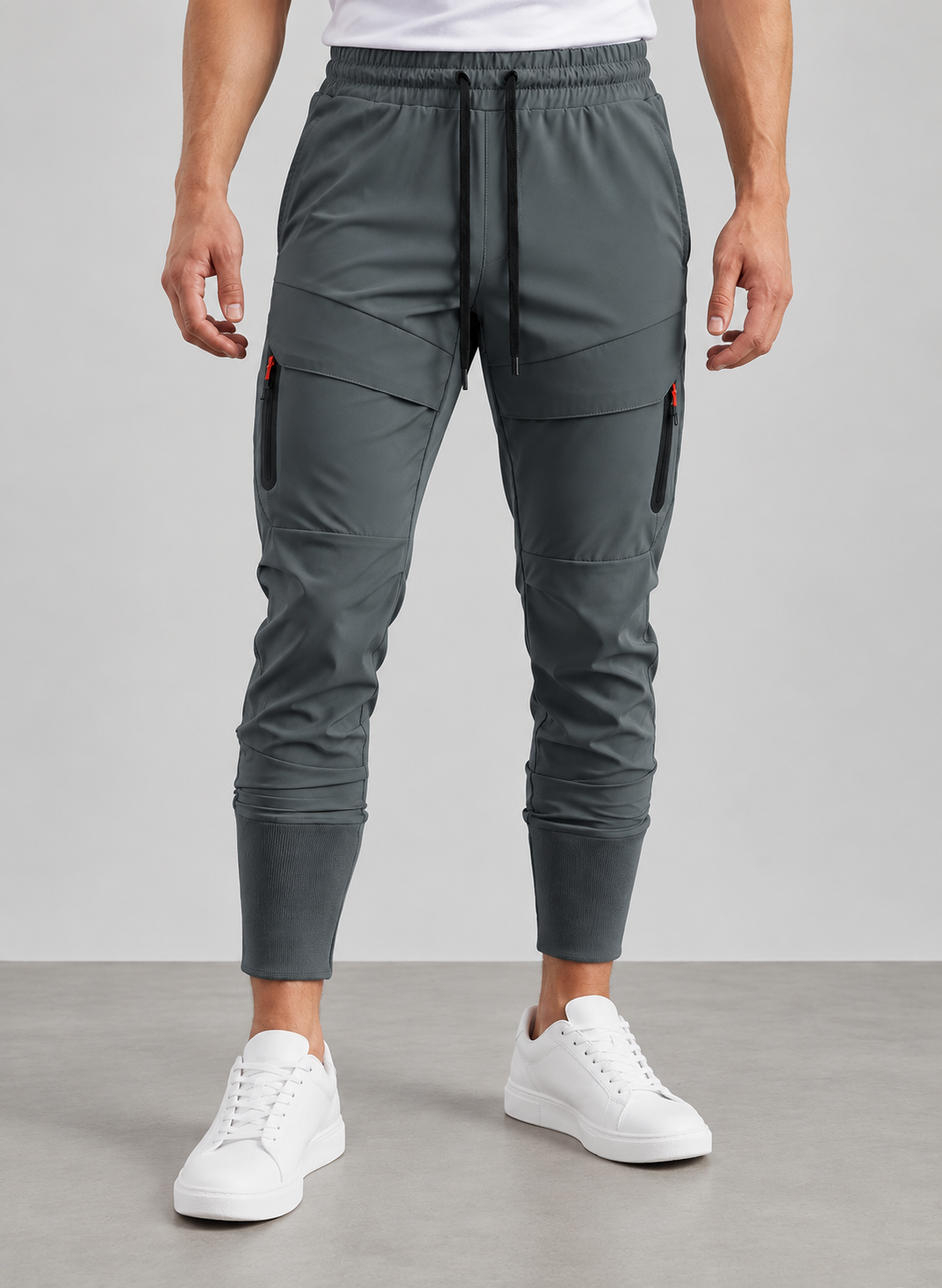 Men’s Cargo Trousers With High Ribbed Cuffs