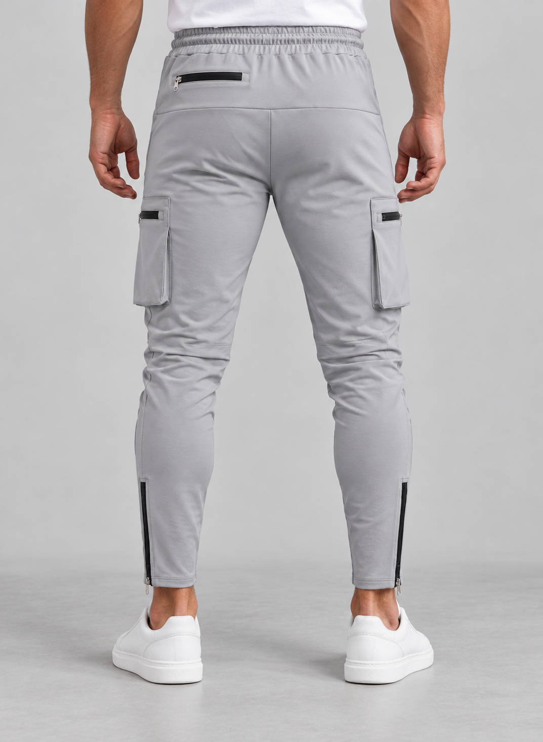 Men’s Cargo Trousers With Zipped Ankles