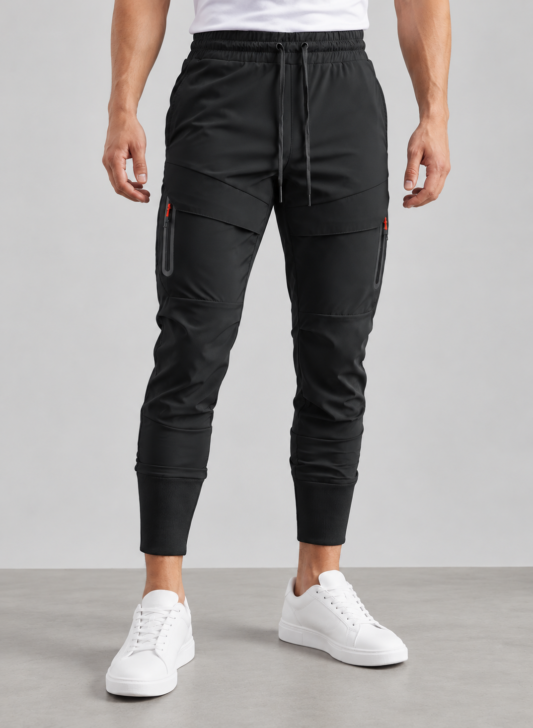 Men’s Cargo Trousers With High Ribbed Cuffs