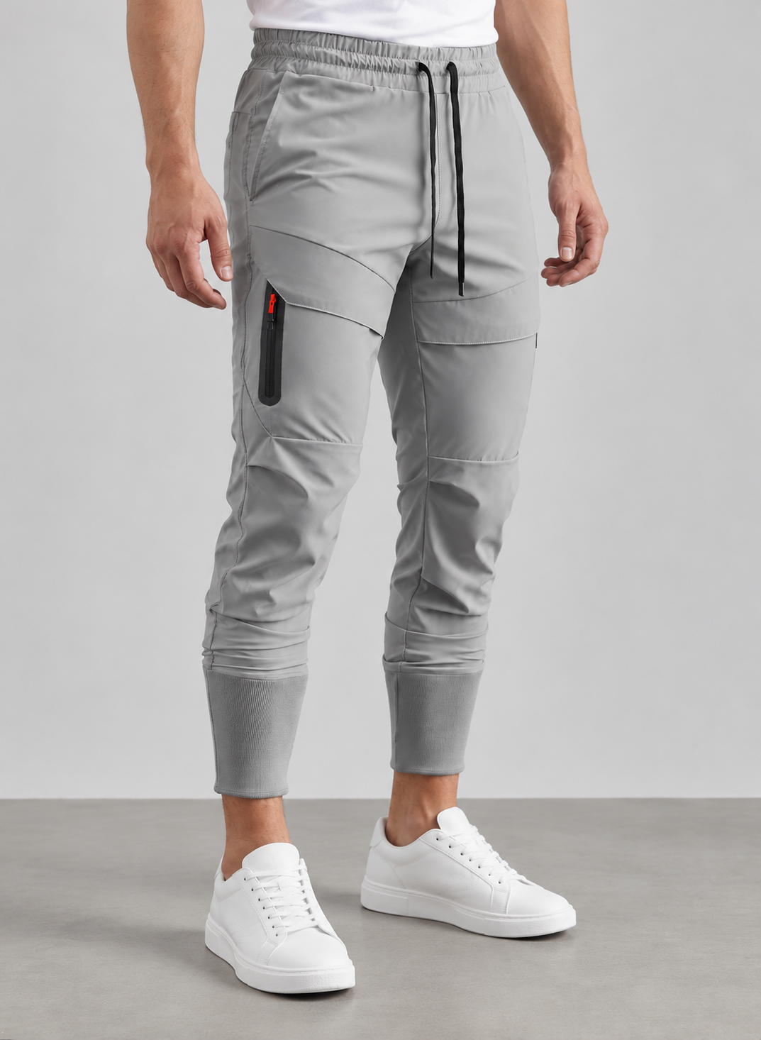 Men’s Cargo Trousers With High Ribbed Cuffs