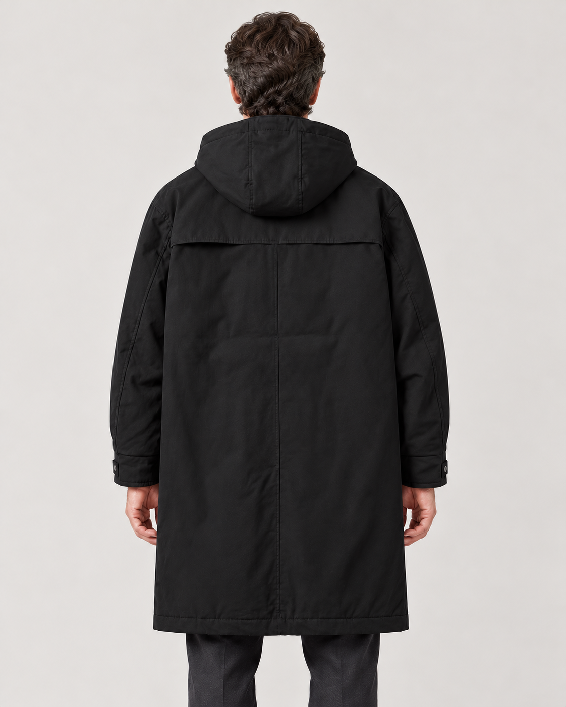 Men’s Coat With Hood And Zip Front