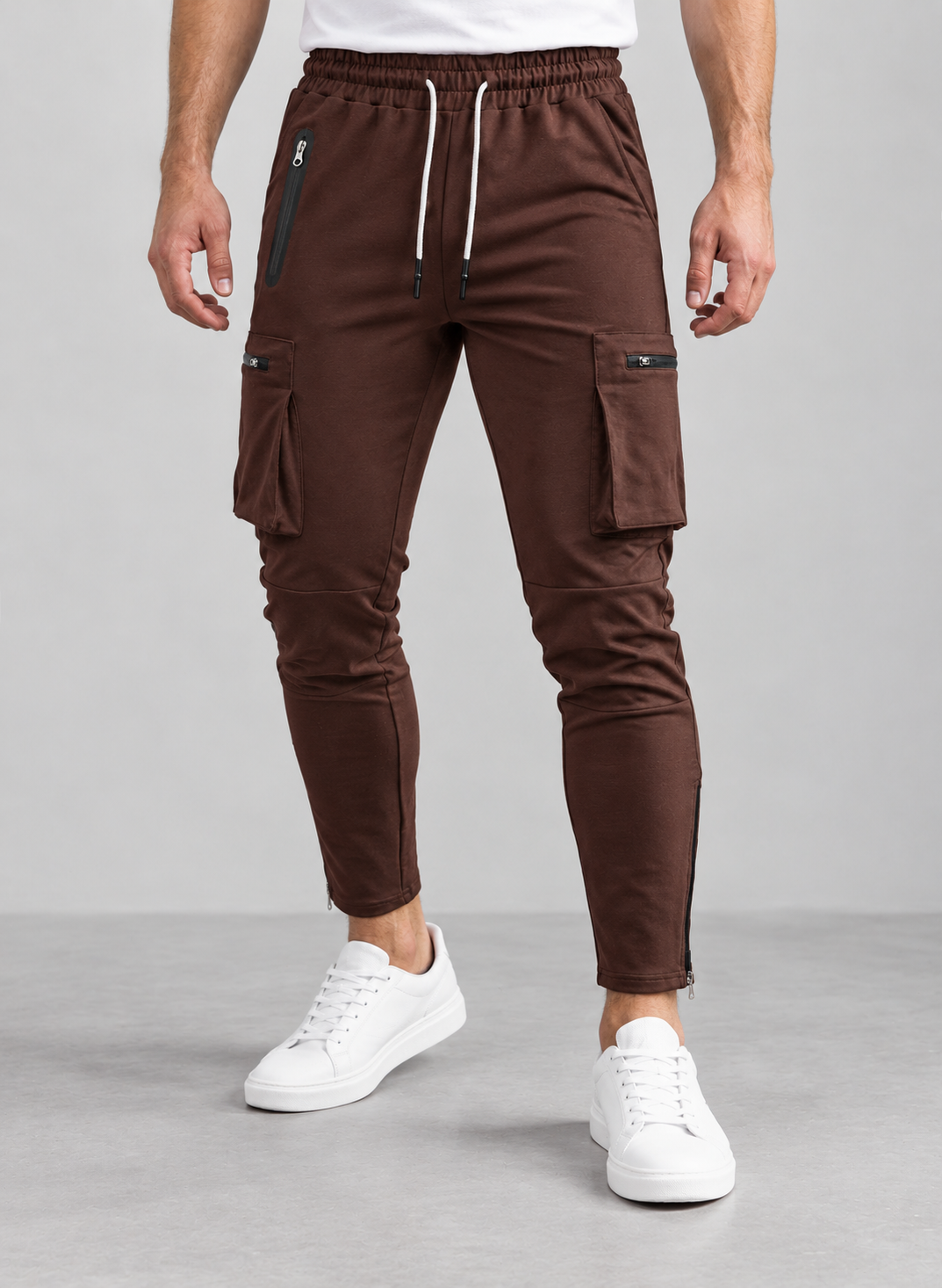 Men’s Cargo Trousers With Zipped Ankles