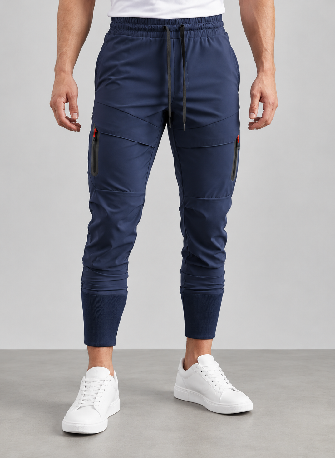 Men’s Cargo Trousers With High Ribbed Cuffs