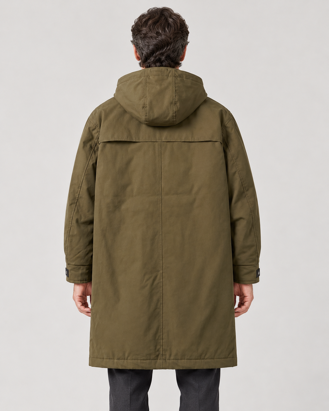 Men’s Coat With Hood And Zip Front