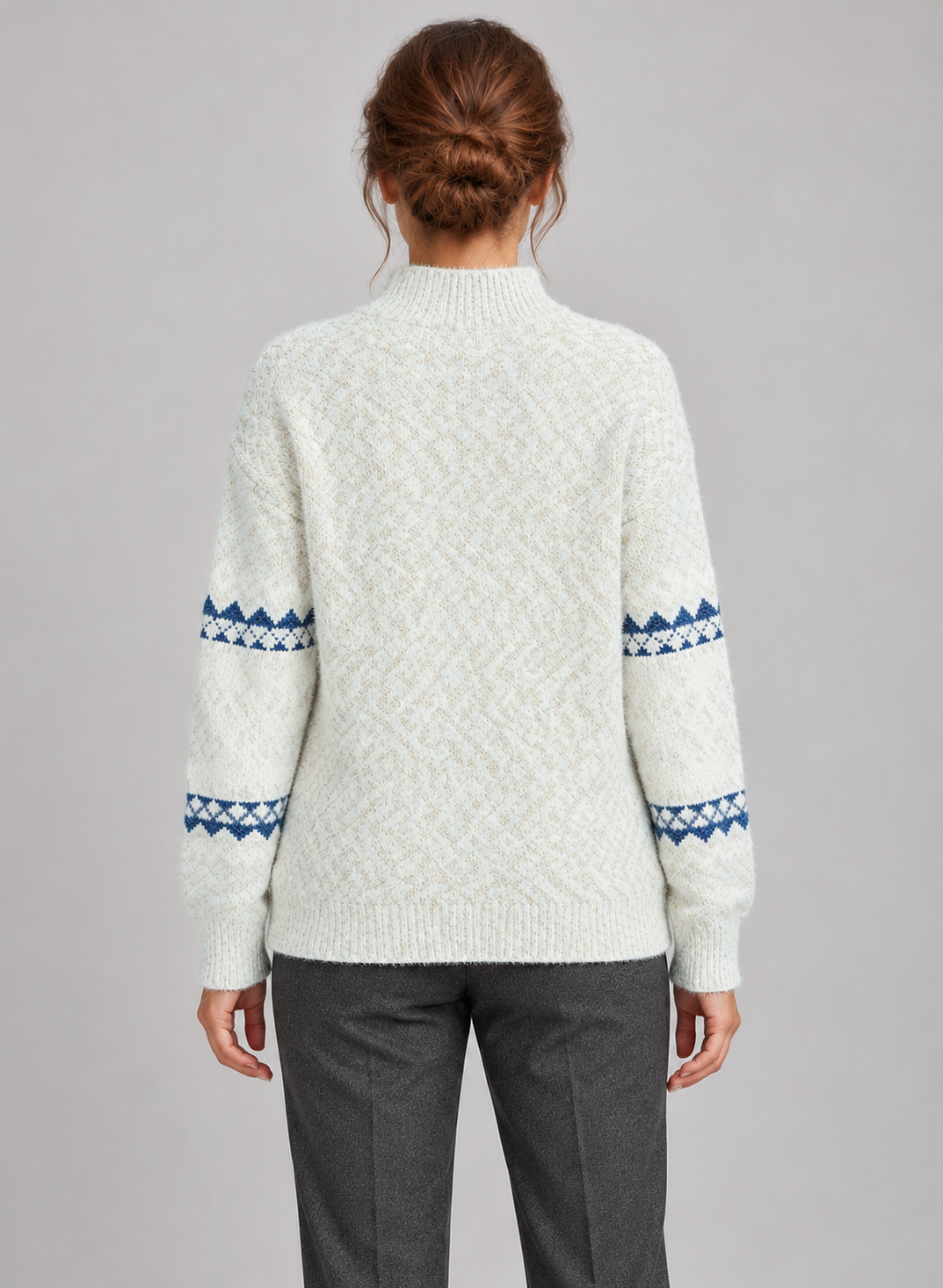 Women’s Christmas Jumper With Fair Isle Pattern