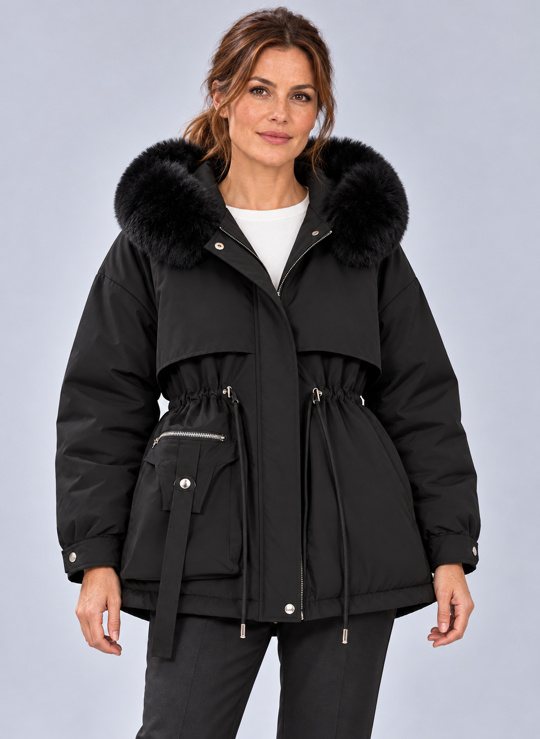 Women’s Coat With Hood And Padded Lining