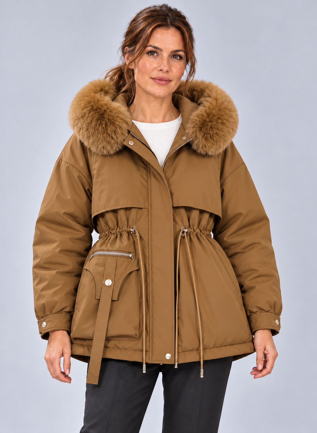 Women’s Coat With Hood And Padded Lining