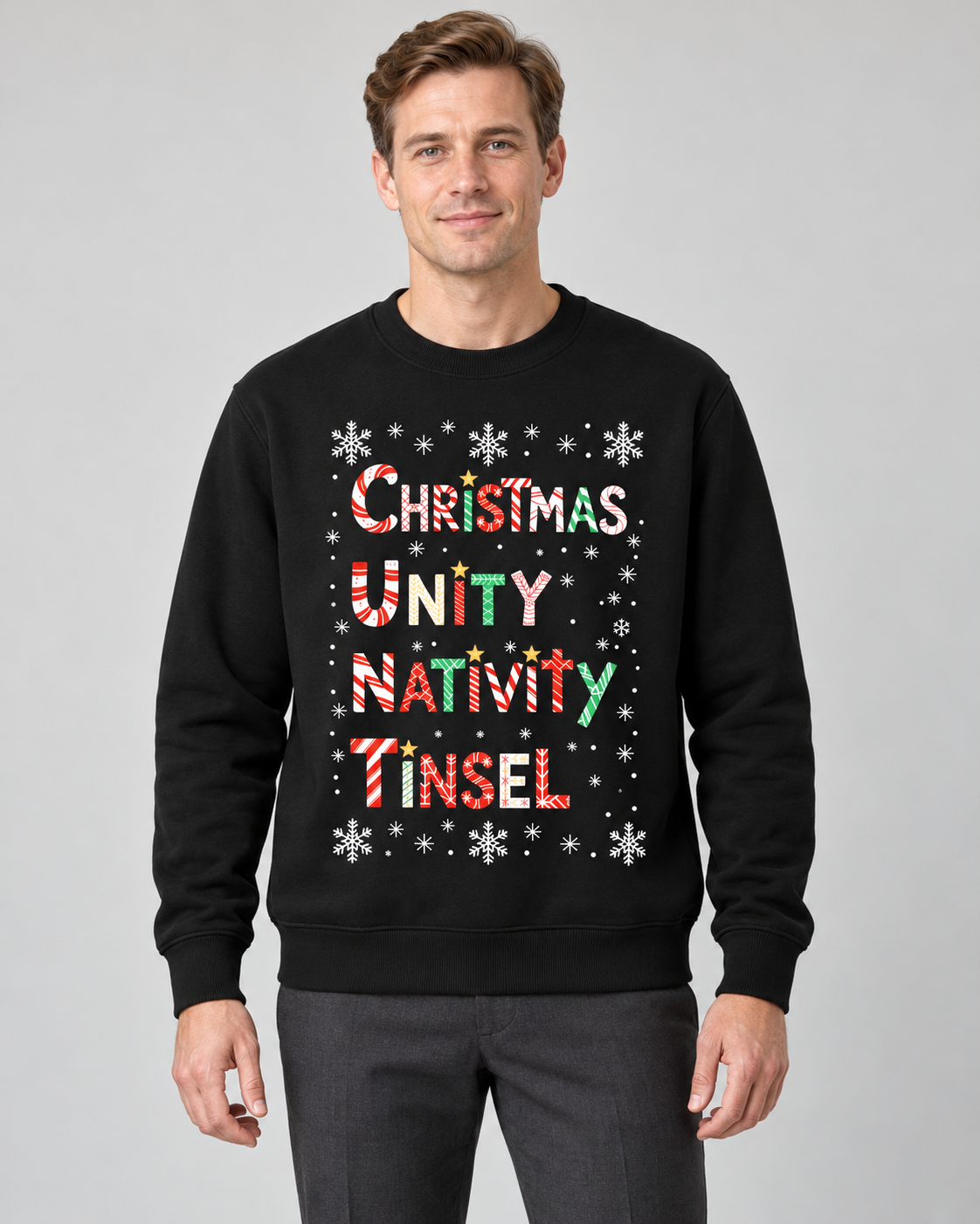 Men’s Christmas Jumper With Funny Festive Slogan