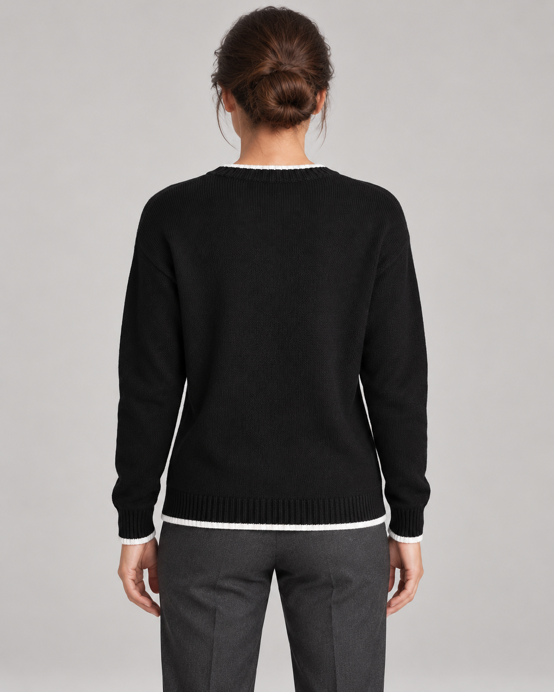 Women’s Christmas Jumper With Snowflake Crew Neck
