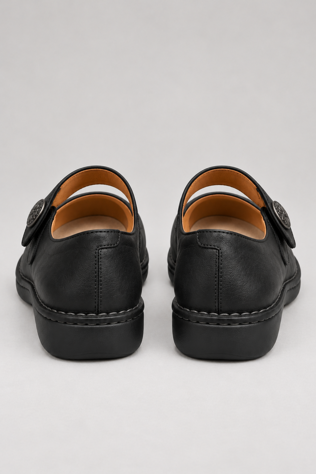 Women's Mary Jane Shoes – Round Toe & Strap Fastening