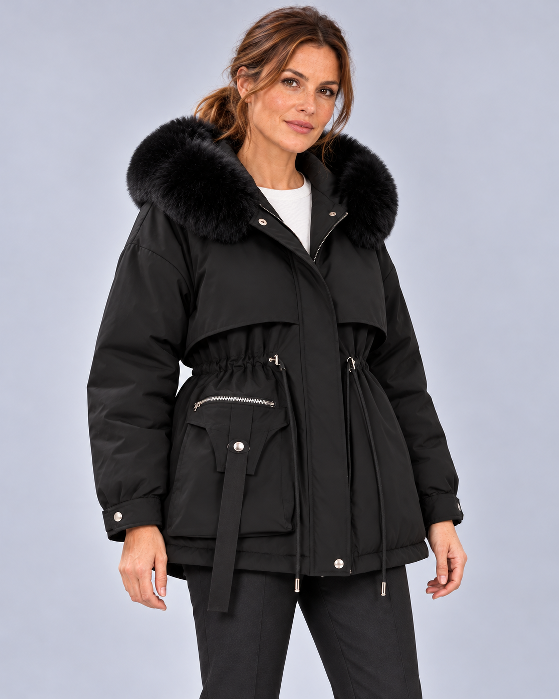 Women’s Coat With Hood And Padded Lining