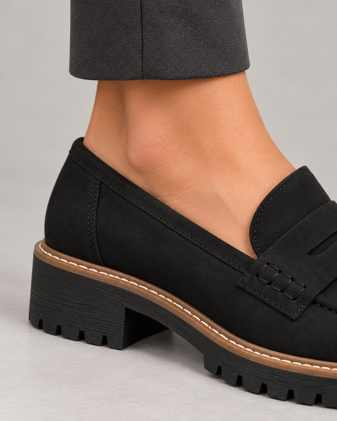 Women’s Loafers With Low Block Heel