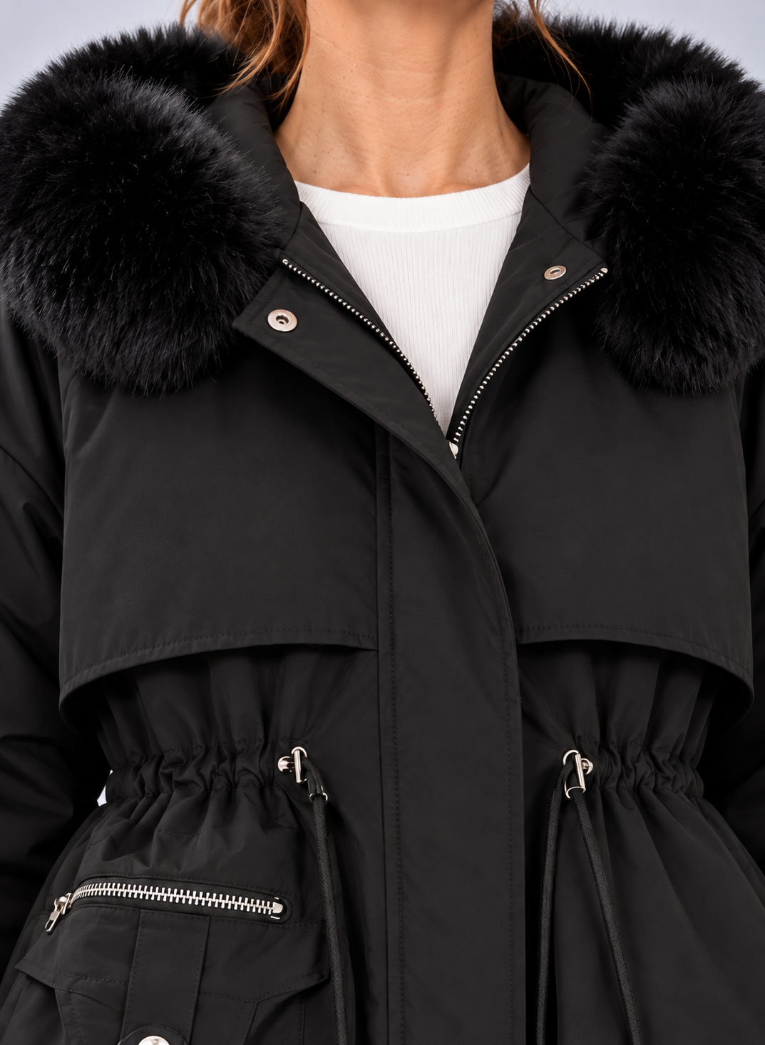 Women’s Coat With Hood And Padded Lining