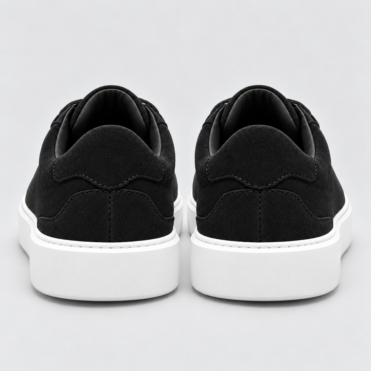 Men's Suede-Look Low-Top Trainers – Lace-Up Style