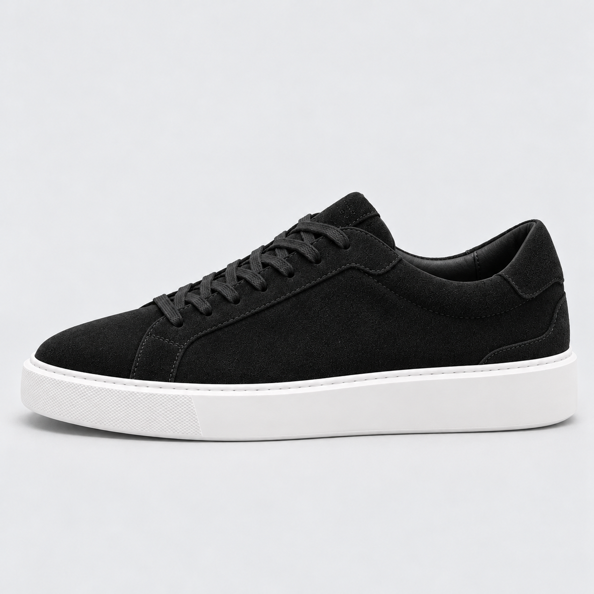 Men's Suede-Look Low-Top Trainers – Lace-Up Style