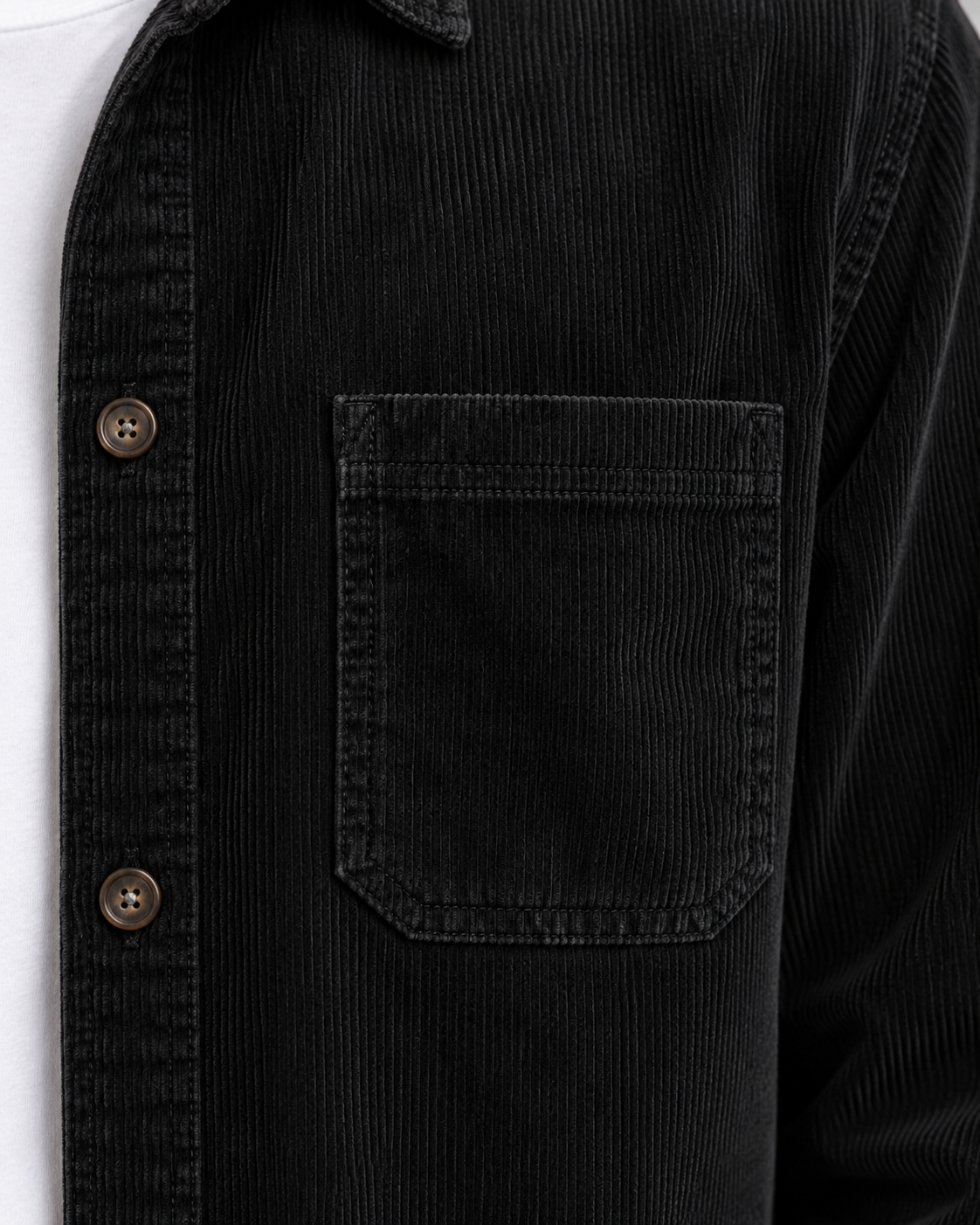 Men’s Jacket In Corduroy With Chest Pockets