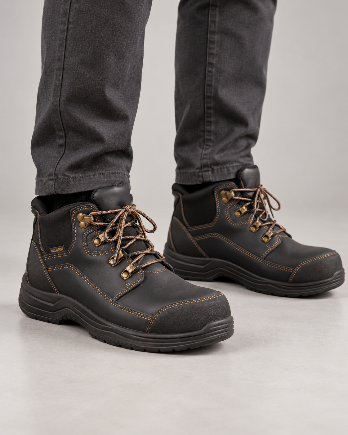 Men’s Work Boots With Hands Free Entry
