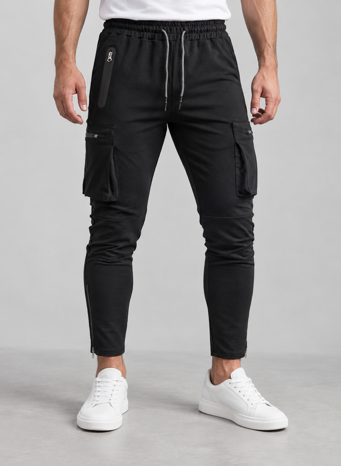 Men’s Cargo Trousers With Zipped Ankles
