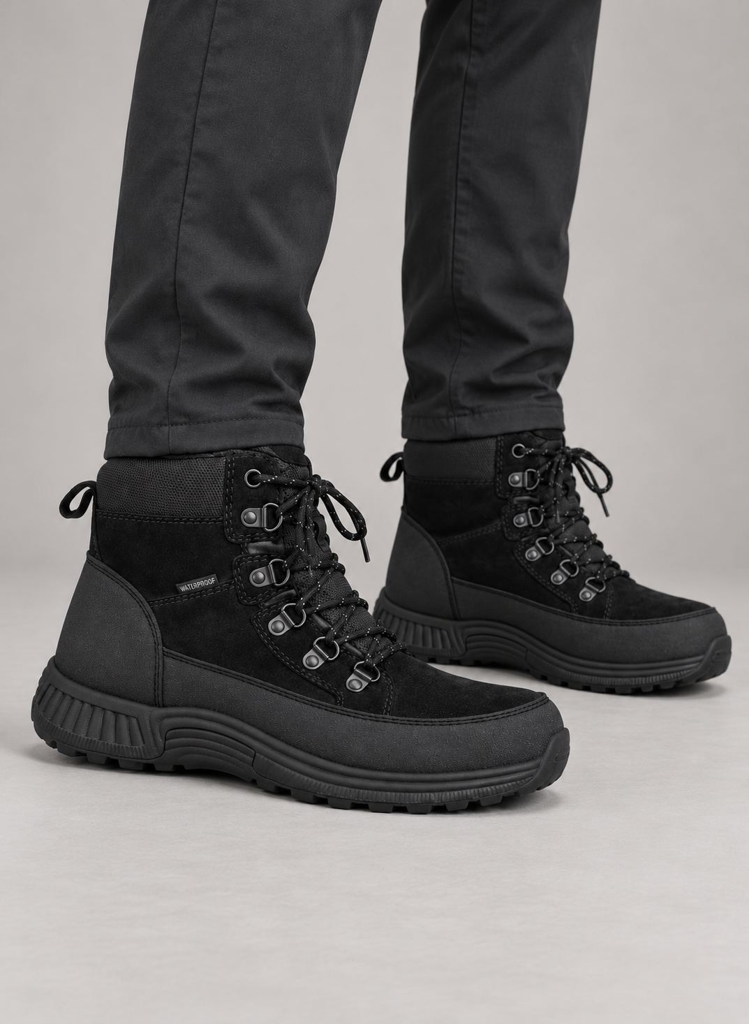 Men’s Boots With Waterproof Suede Uppers