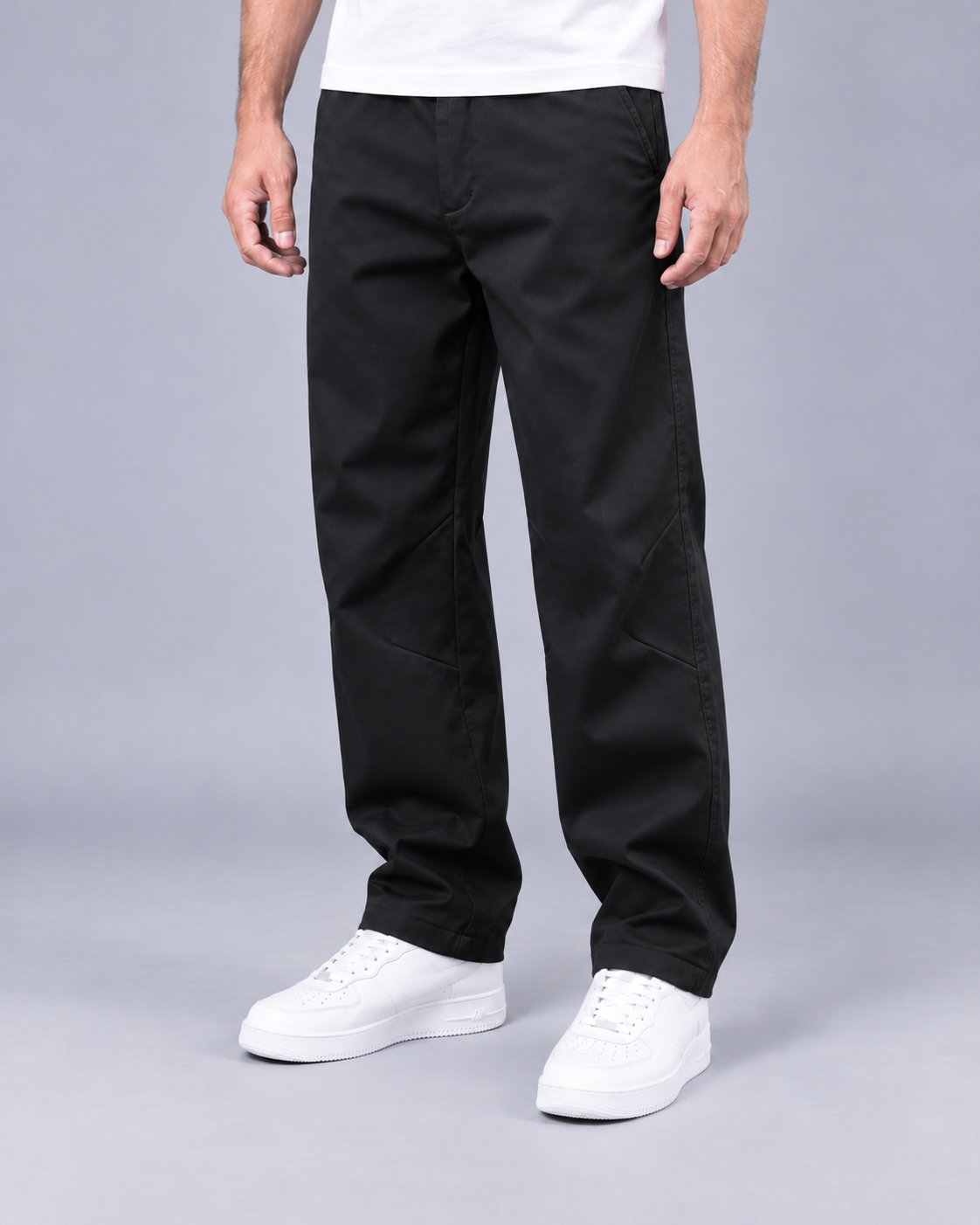 Men’s Trousers With Stretch And Tapered Fit