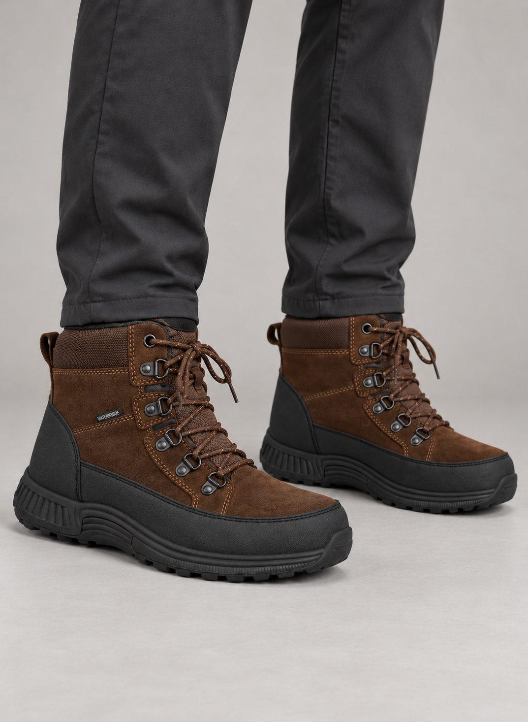 Men’s Boots With Waterproof Suede Uppers