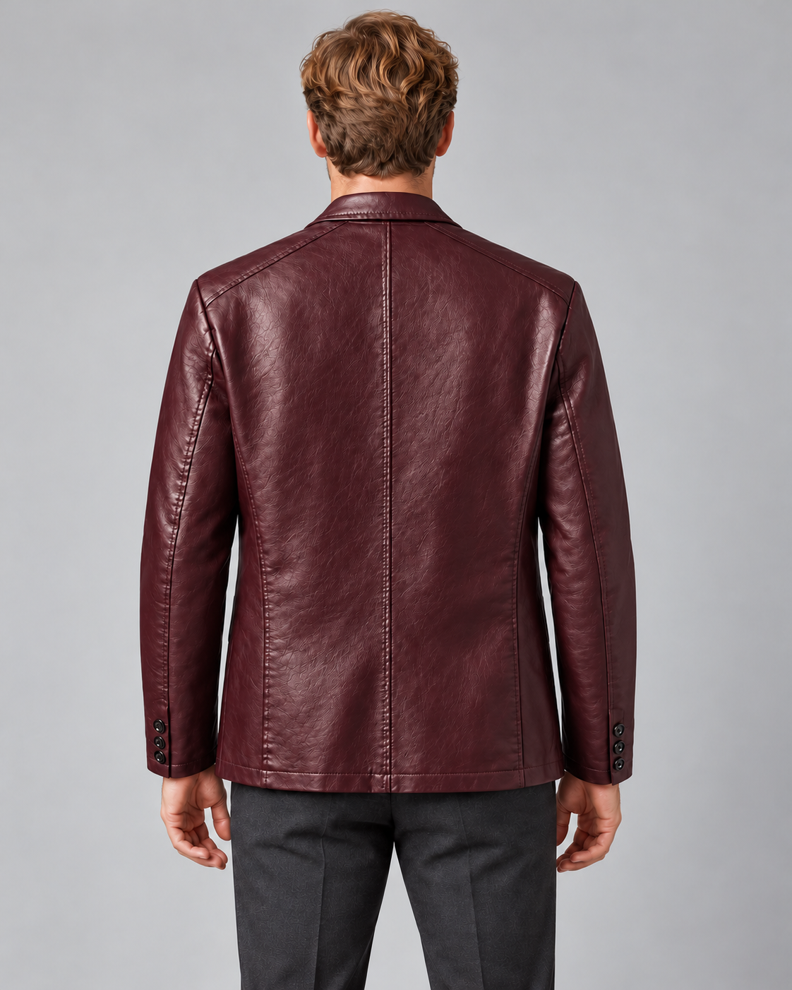 Men’s Jacket In Leather With Lapels