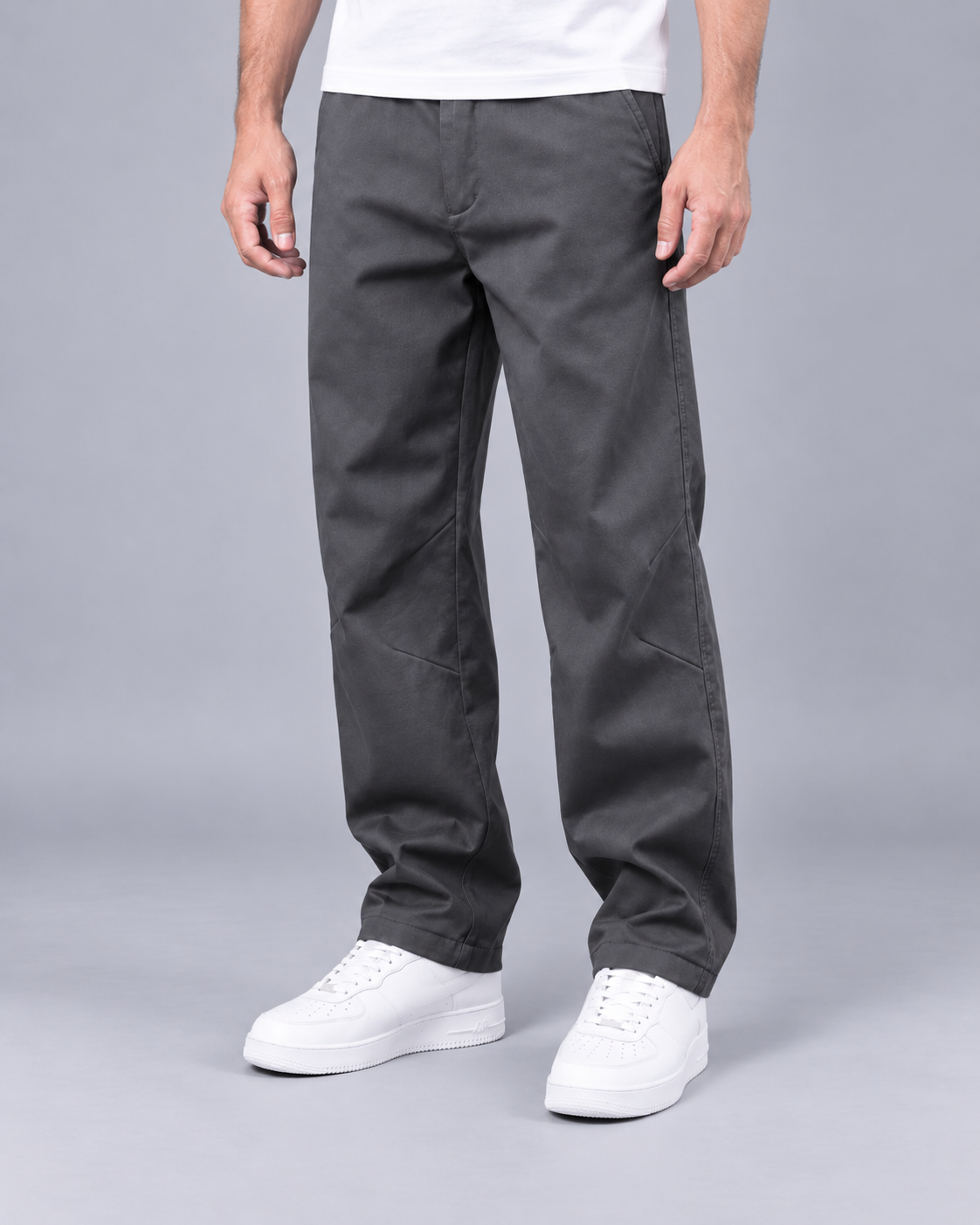 Men’s Trousers With Stretch And Tapered Fit