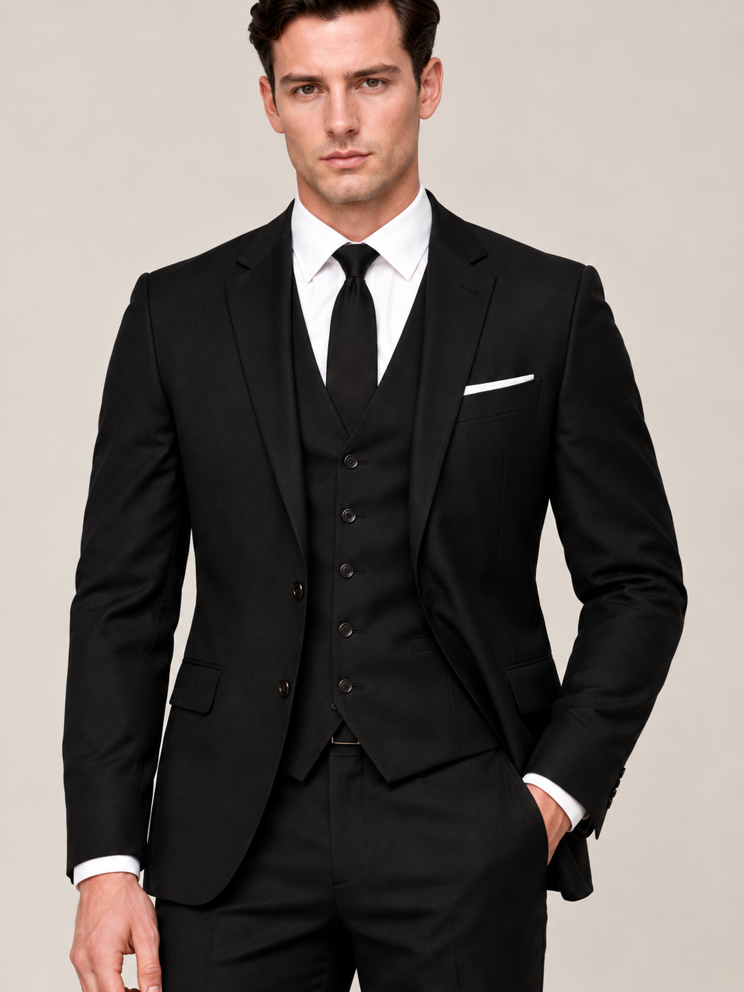 Men's Classic Three-Piece Suit