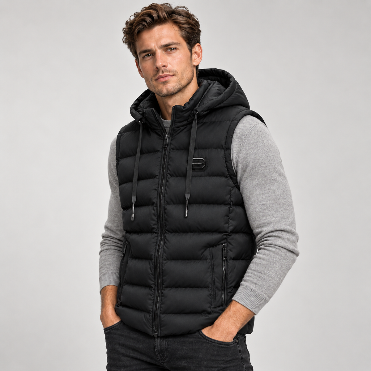 Men's Insulated Hooded Puffer Gilet