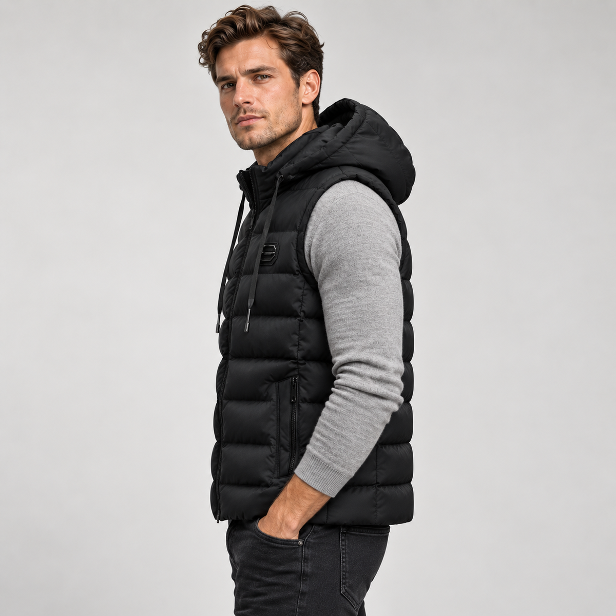 Men's Insulated Hooded Puffer Gilet