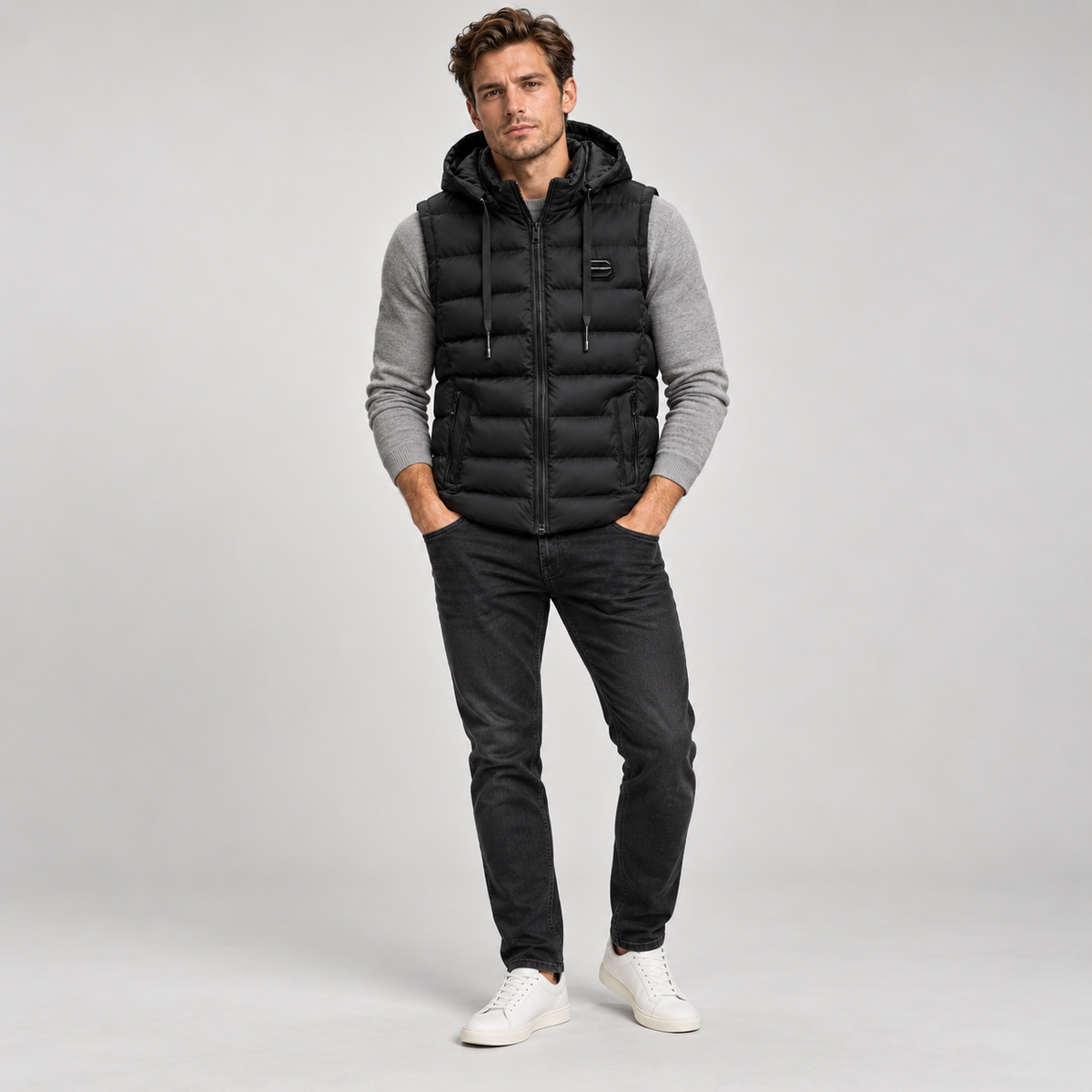 Men's Insulated Hooded Puffer Gilet