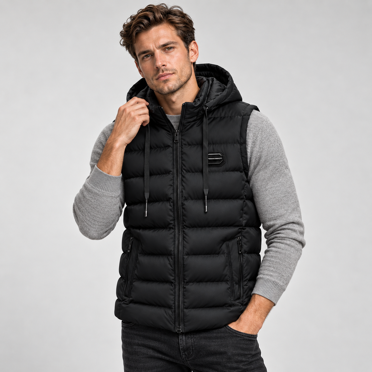 Men's Insulated Hooded Puffer Gilet
