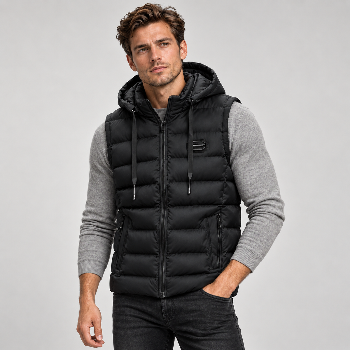 Men's Insulated Hooded Puffer Gilet