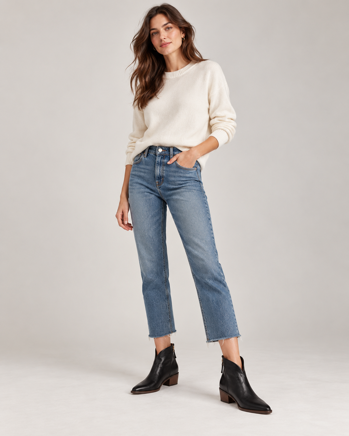 Women's Pointed Toe Ankle Boots – Vegan Leather Low Block Heel