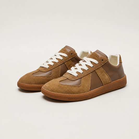 Men's Suede Lace-Up Casual Sneakers