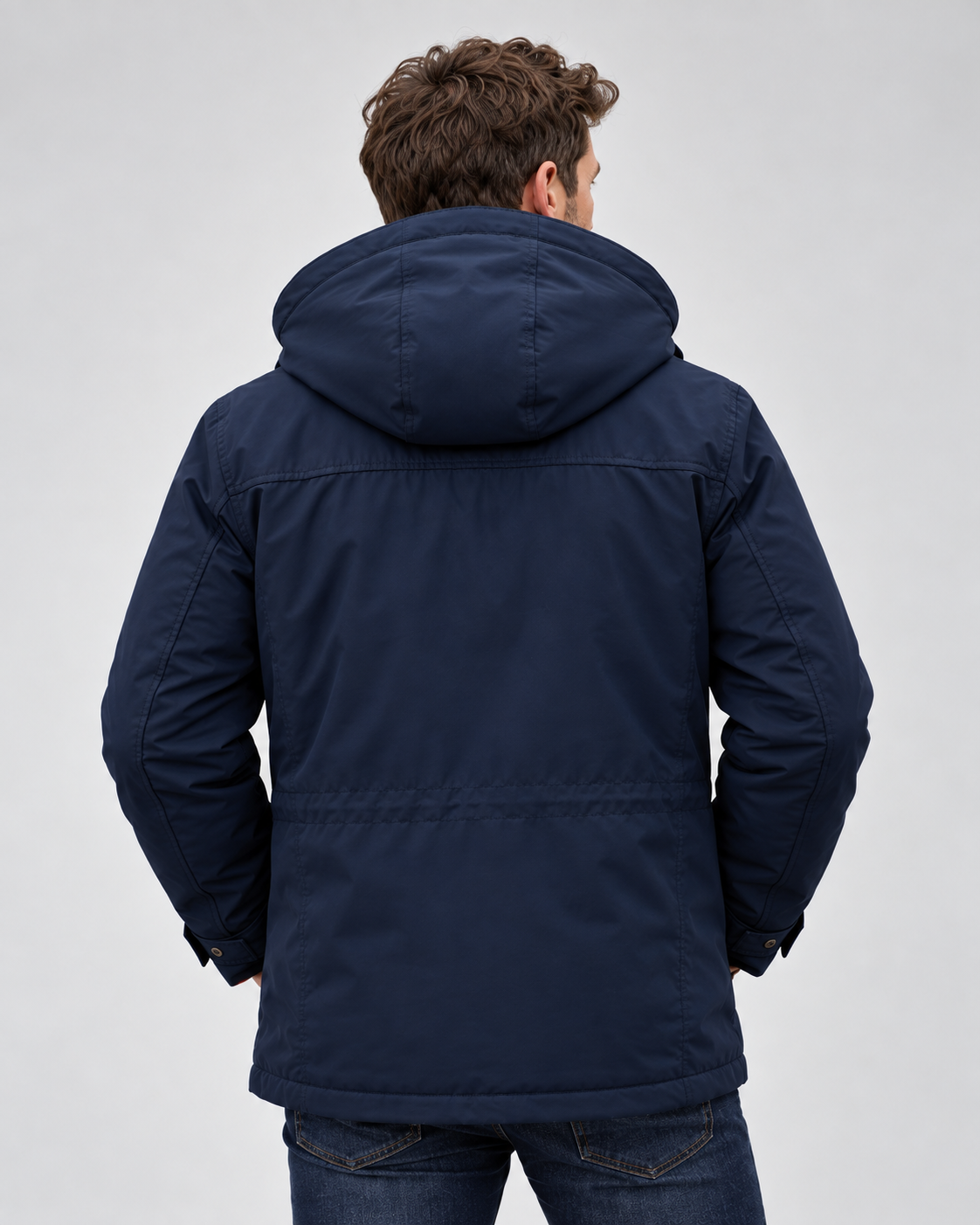 Men's Waterproof Winter Jacket – Hooded & Fleece-Lined