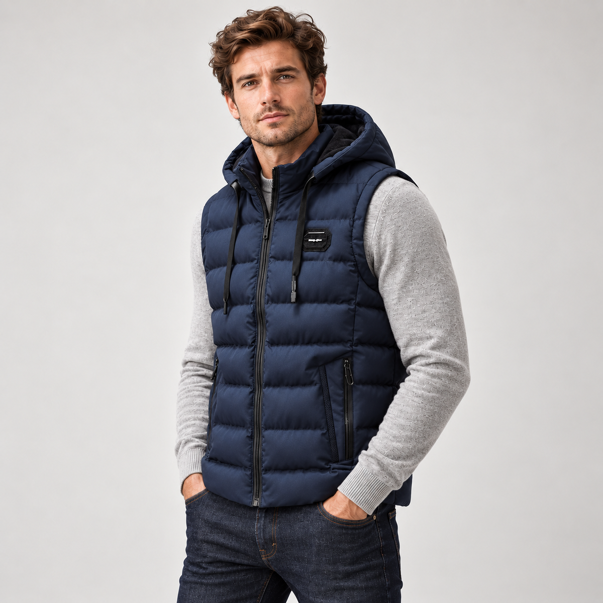 Men's Insulated Hooded Puffer Gilet
