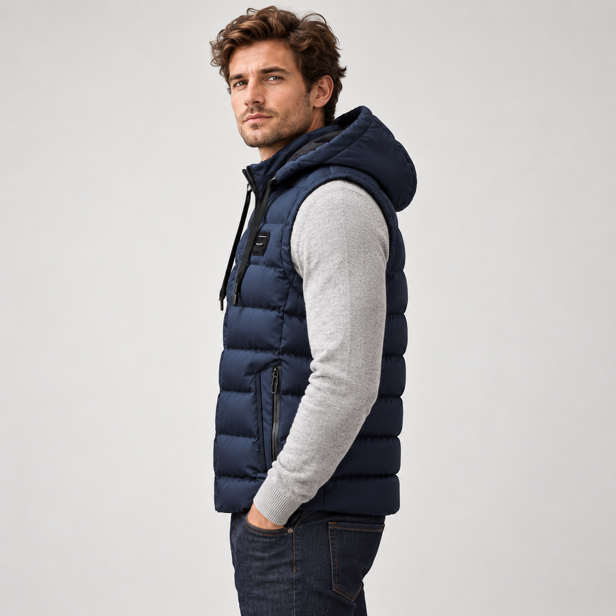 Men's Insulated Hooded Puffer Gilet