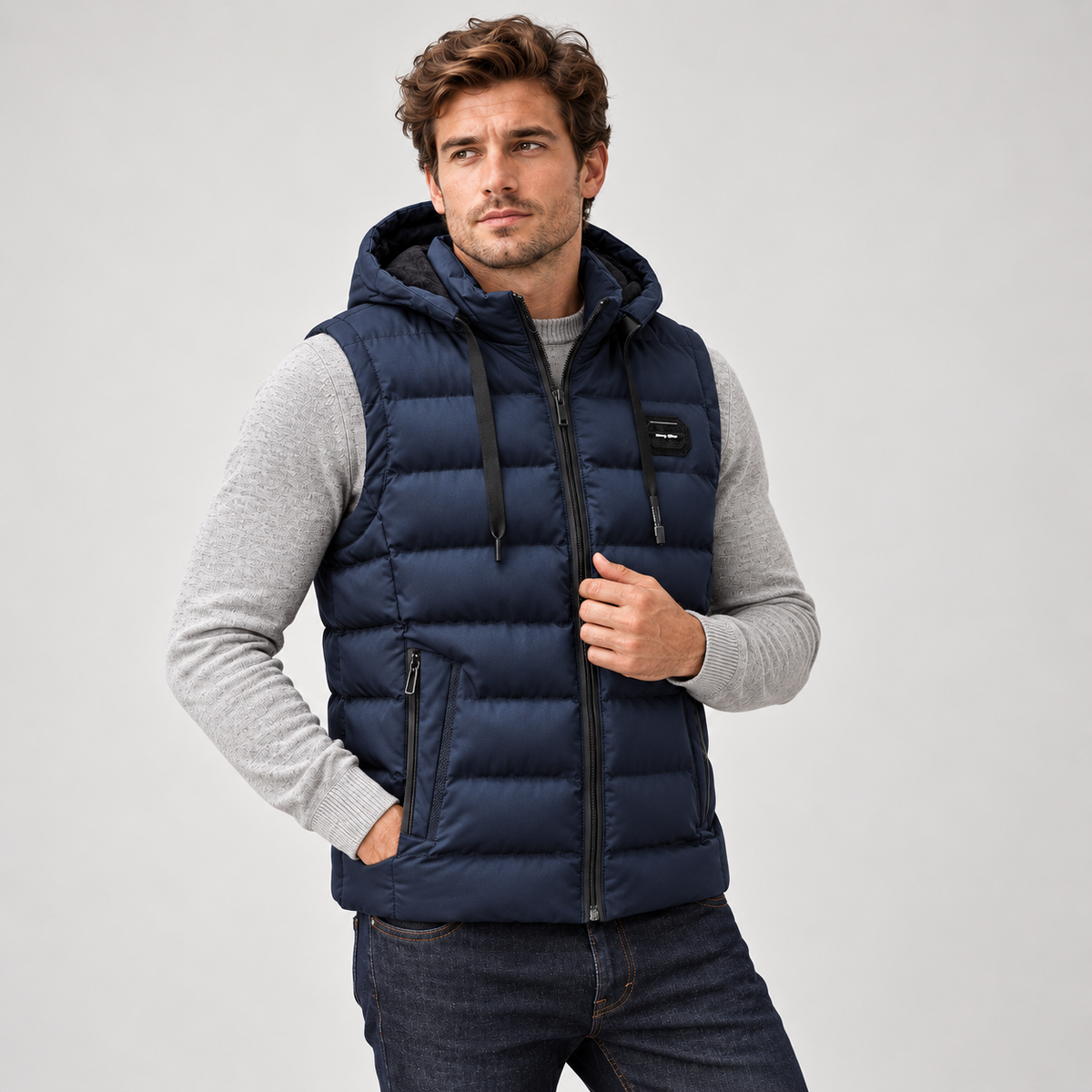 Men's Insulated Hooded Puffer Gilet