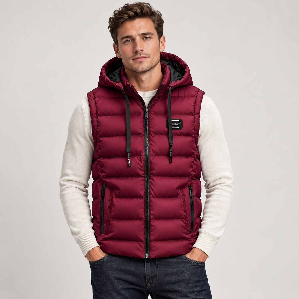 Men's Insulated Hooded Puffer Gilet