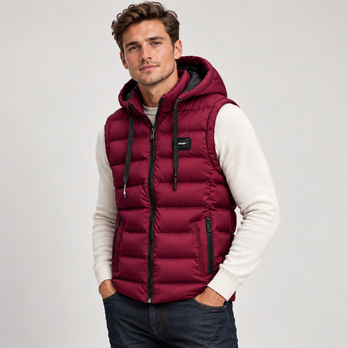 Men's Insulated Hooded Puffer Gilet