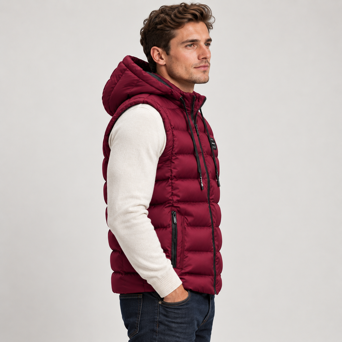Men's Insulated Hooded Puffer Gilet