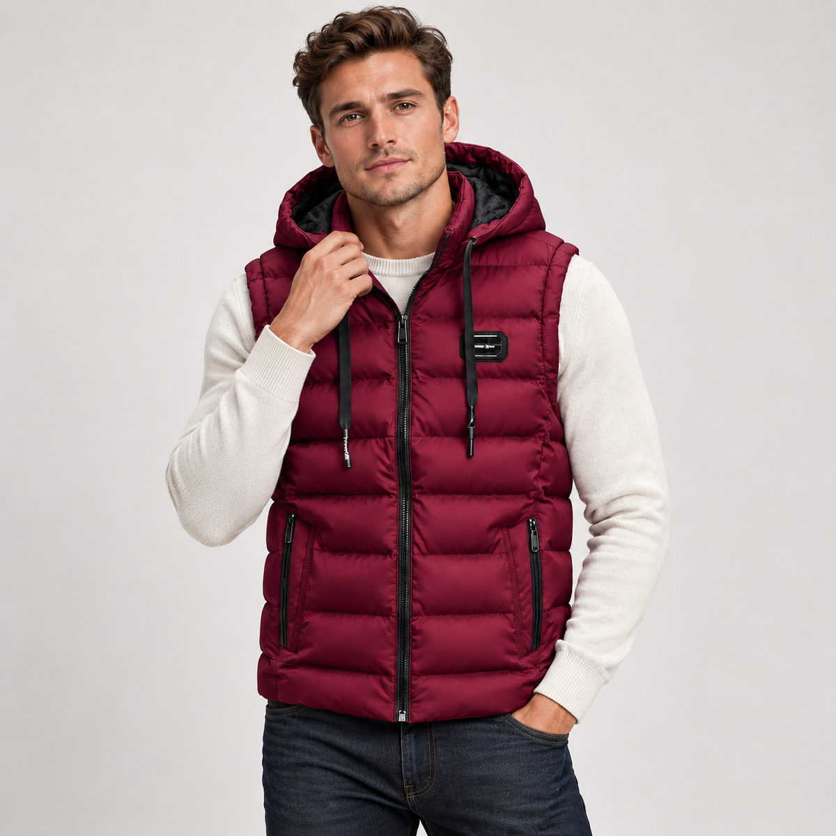 Men's Insulated Hooded Puffer Gilet