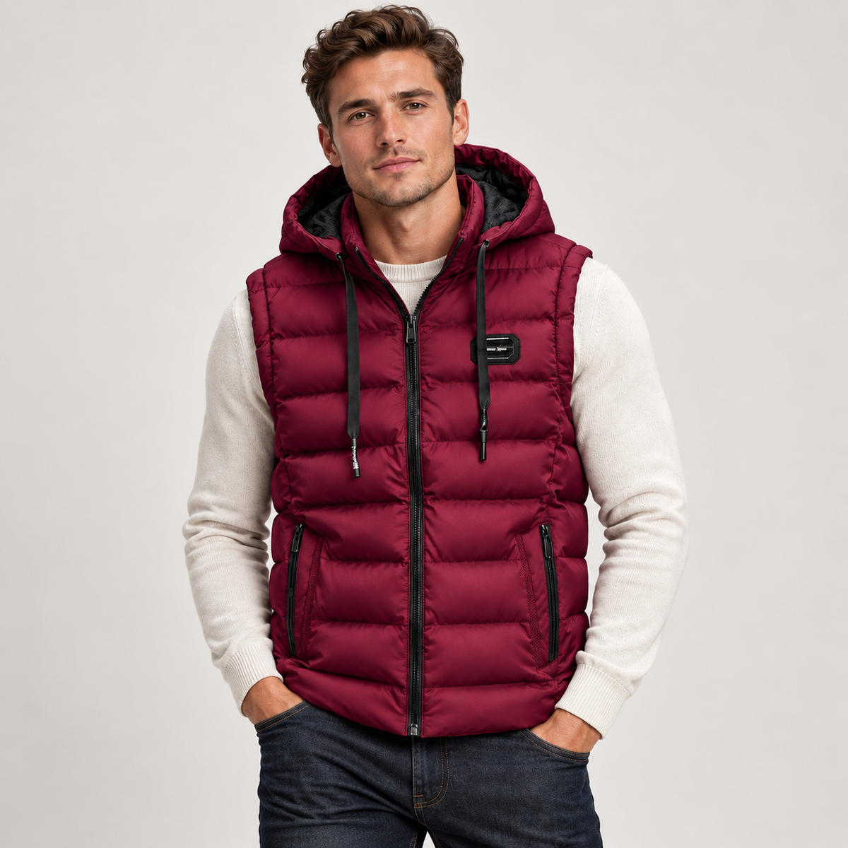 Men's Insulated Hooded Puffer Gilet