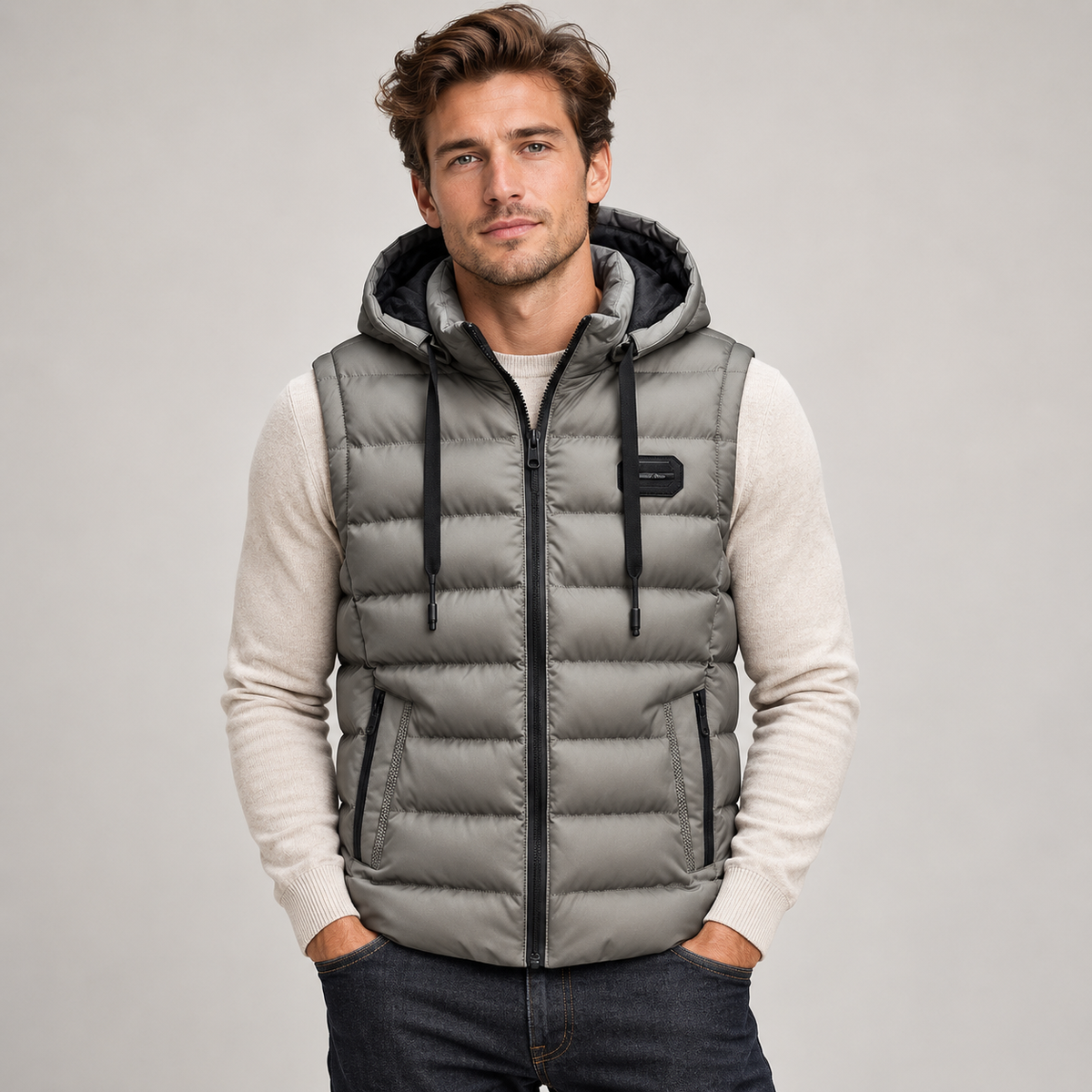 Men's Insulated Hooded Puffer Gilet
