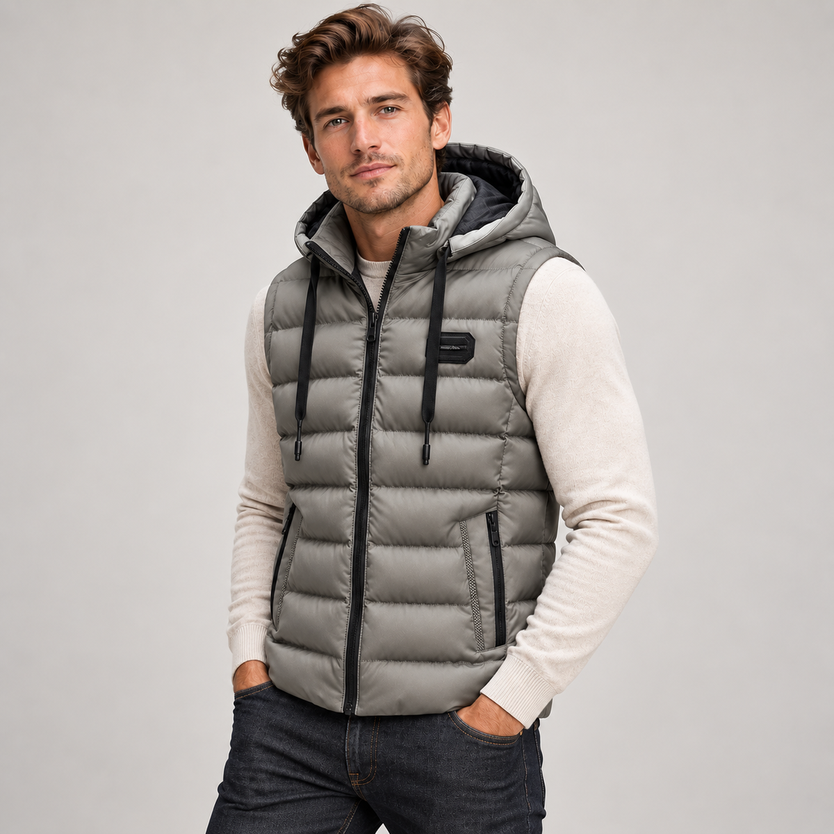 Men's Insulated Hooded Puffer Gilet