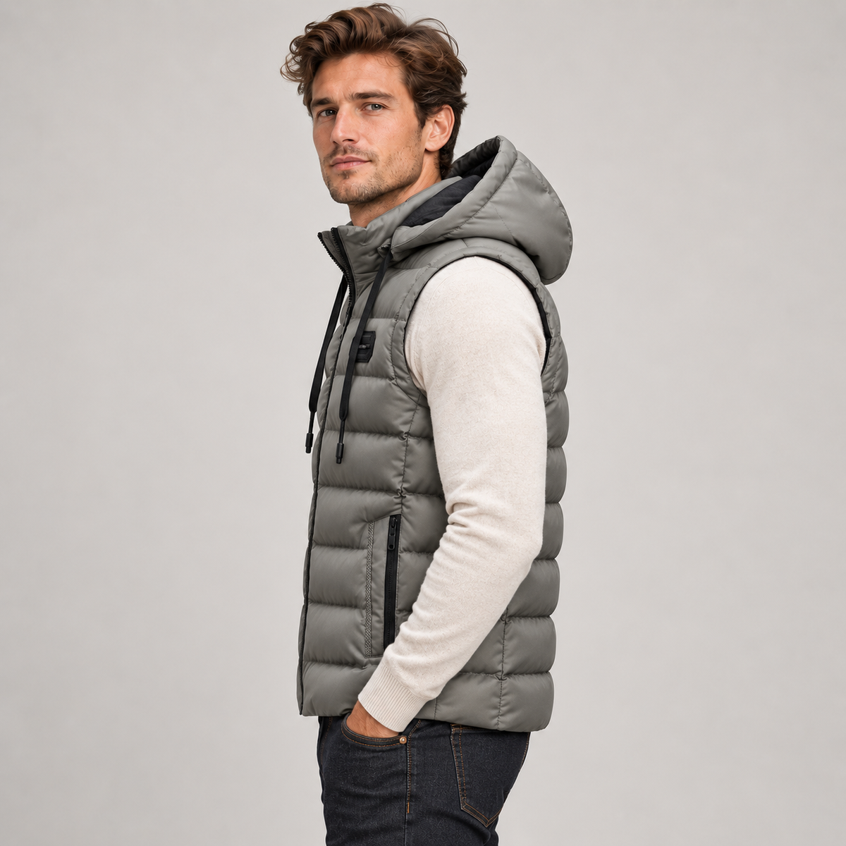 Men's Insulated Hooded Puffer Gilet