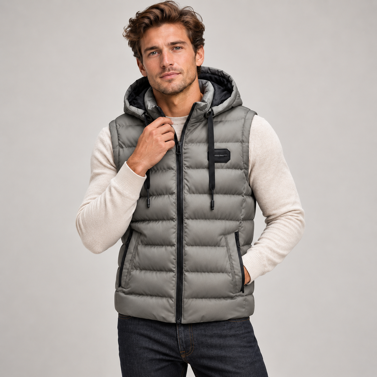 Men's Insulated Hooded Puffer Gilet